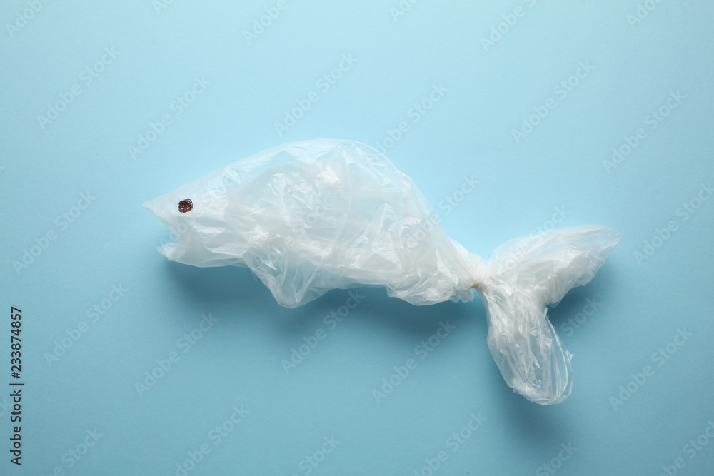 Plastic animals in the oceans. The problem of man-made pollution of nature.  Stock Photo | Adobe Stock