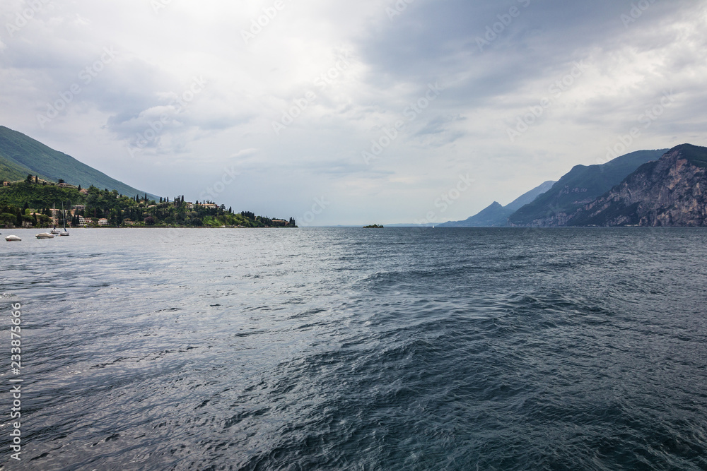 Garda lake landscape, Lombardy, Italy