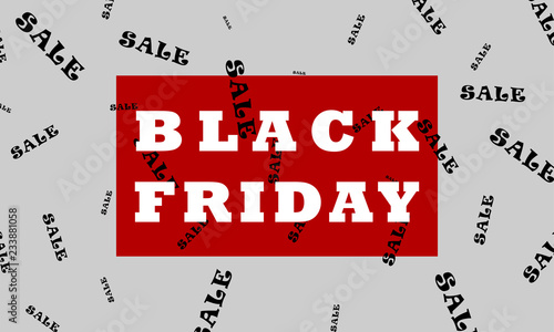 Restrained elegance banner for sales on Black Friday.