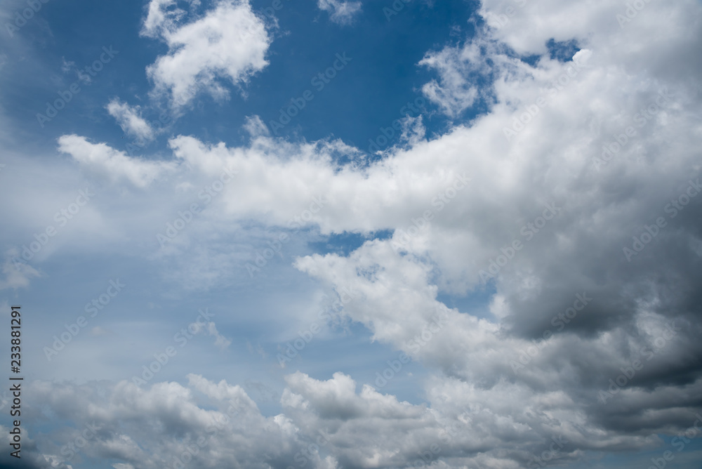 Fototapeta premium dark storm clouds with background,Dark clouds before a thunder-storm.