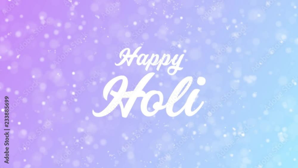 Happy Holi Greeting card text with beautiful snow and stars particles background for celebration, wishes, events, messages, holidays, festival. Happy Holi Greeting card text with beautiful snow and stars particles background for celebration, wishes, events, messages, holidays, festival.