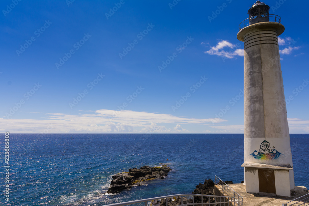 Lighthouse at Vieux-Fort, southernmost point of Guadeloupe