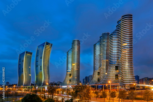 Skyscrapers at early morning, Kartal, Istanbul photo