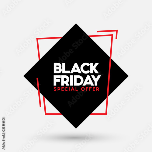 Black Friday sale vector illustration