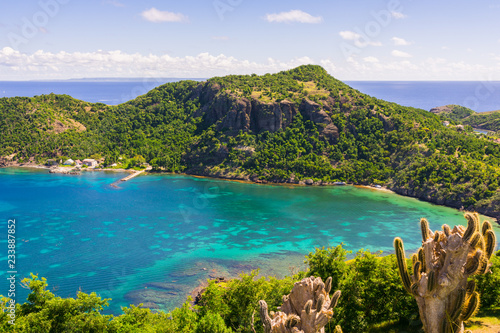 Panoramic view of Terre-de-Haut Island, Les Saintes, Guadeloupe archipelago photo
