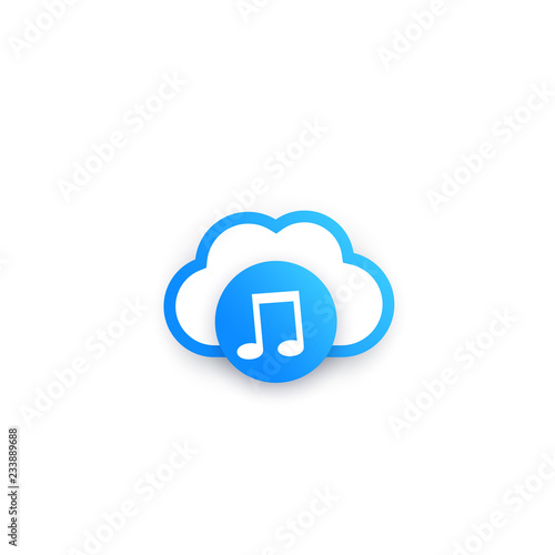 music streaming service vector icon