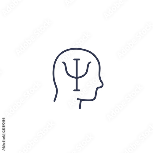 Psychology line icon