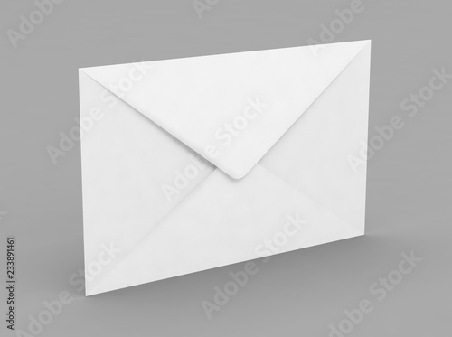 enveloppe courrier lettre modèle 3D
