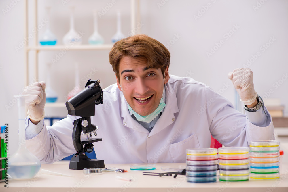 Young chemist working in the lab Young chemist working in the lab