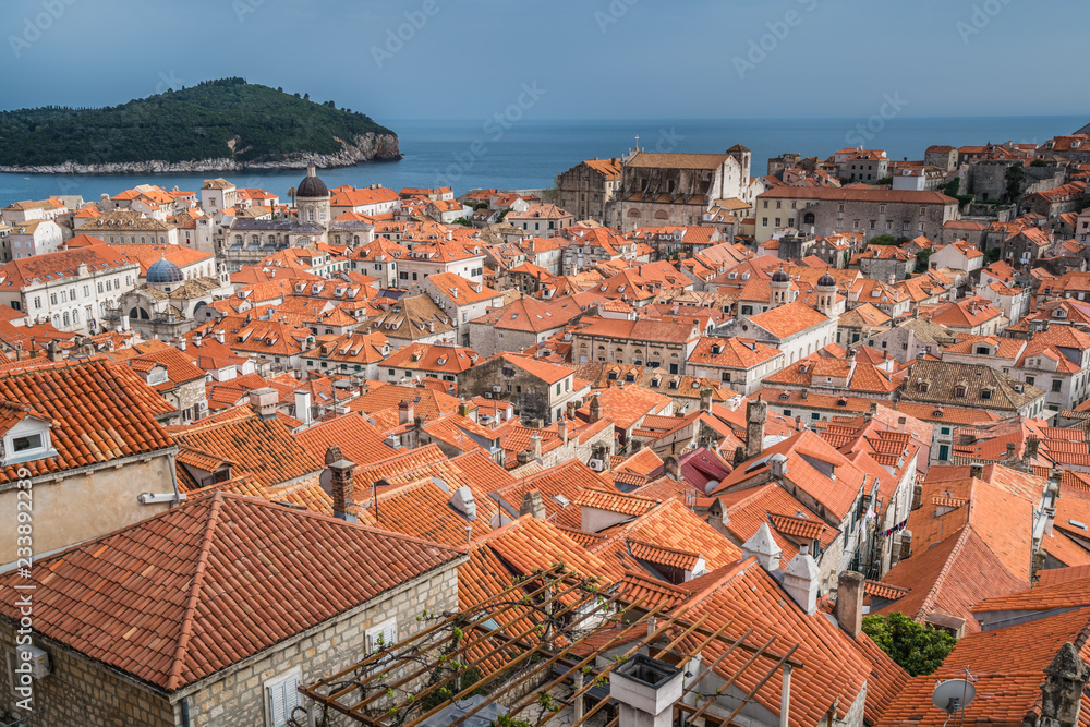 Dubrovnik Old Town seen from above