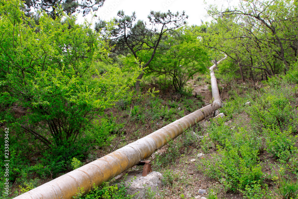 water pipe in the mountains water pipe in the mountains