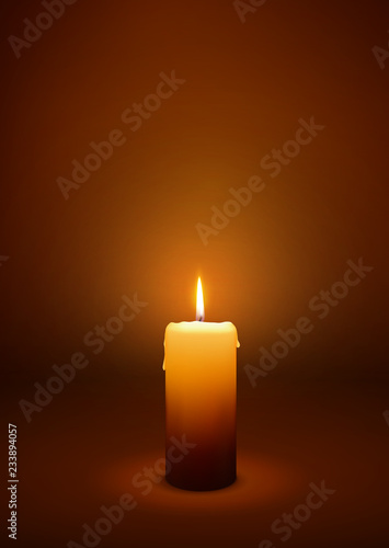 First Advent - Greeting Card Template - Single Candle