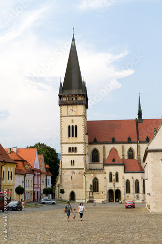 Bardejov, Slovakia. 2018/8/9. The Basilica of St Giles (Aegidius, Gilles) in Bardejov.