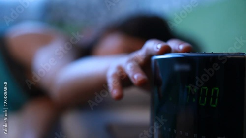 Girl and an alarm clock