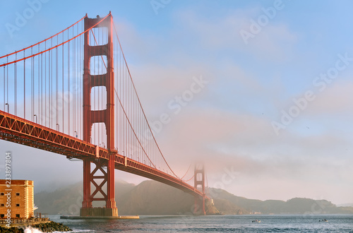 Golden Gate Bridge at morning, San Francisco, California