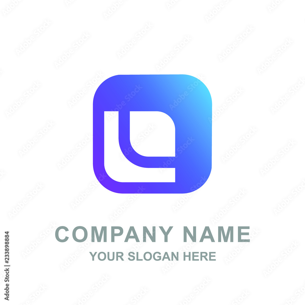 Square Lens Photography Geometric Logo Vector Illustration Square Lens Photography Geometric Logo Vector Illustration