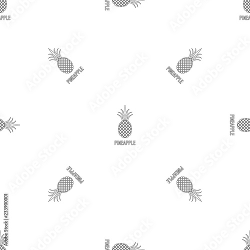 Pineapple pattern seamless vector repeat geometric for any web design