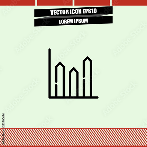Diagram icon vector