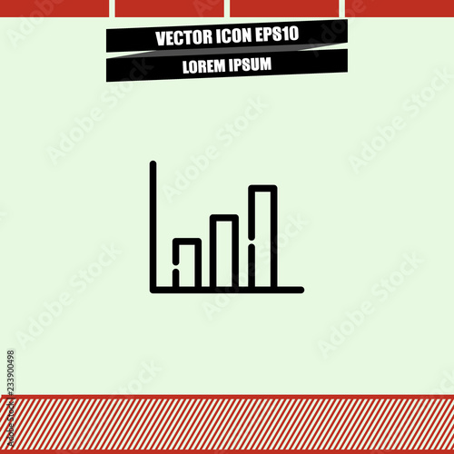 Diagram icon vector