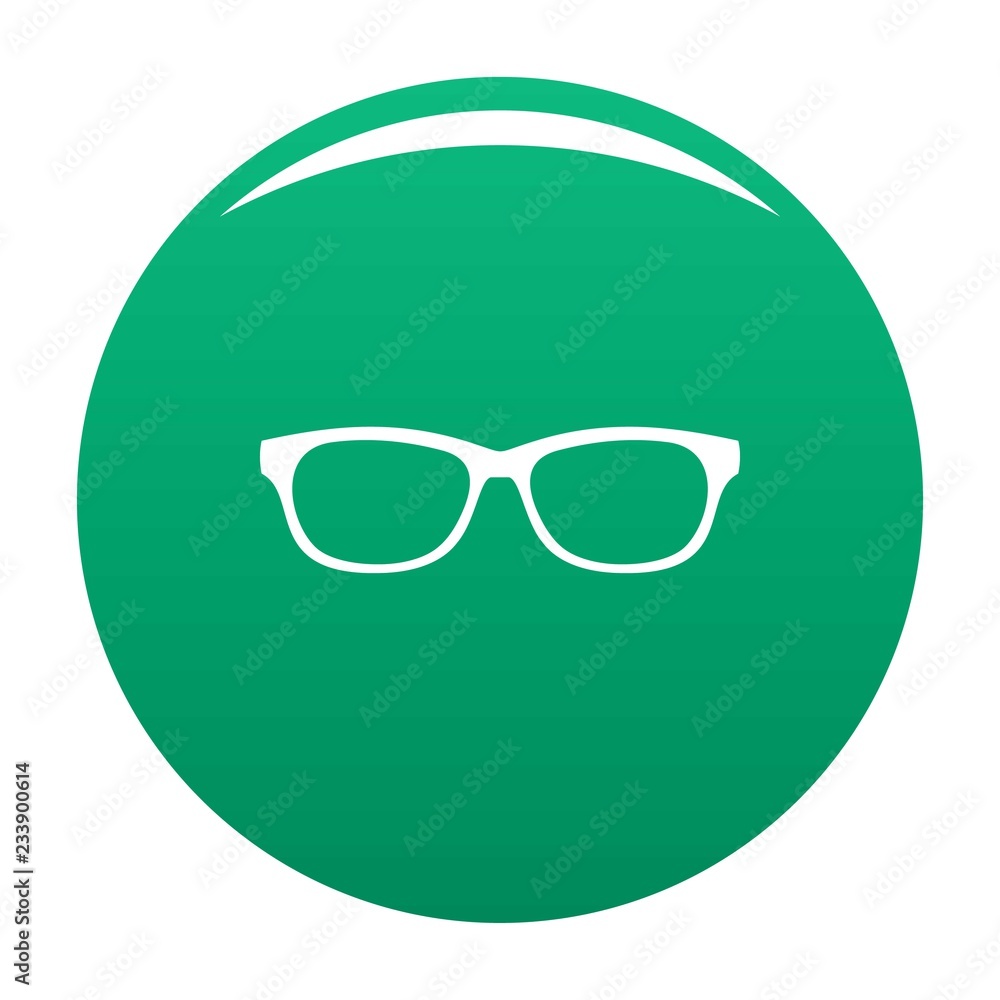 Photochromic spectacles icon. Simple illustration of photochromic spectacles vector icon for any design green Photochromic spectacles icon. Simple illustration of photochromic spectacles vector icon for any design green