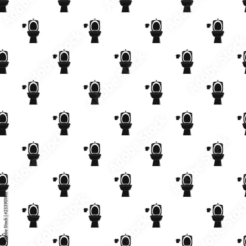 Ceramic toilet pattern seamless vector repeat geometric for any web design