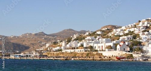 View of Mykonos from windmill area