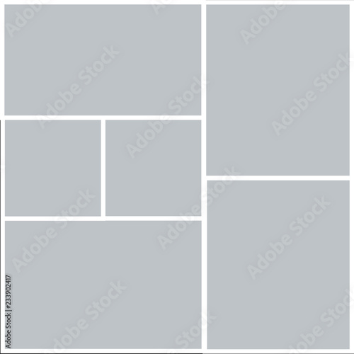 Vector mood board and branding presentation. Creative theme mood board, logo template, collage frames.