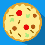 pizza set of icons
