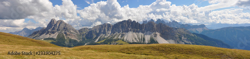 Panoramic view of the Dolomites (Italy)