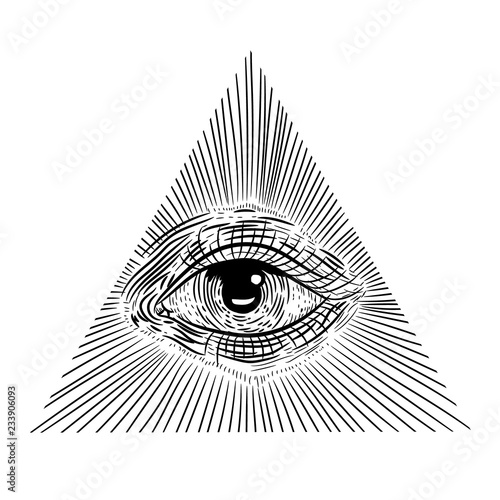 Vector illustration set of moon phases. Different stages of moonlight activity in vintage engraving style