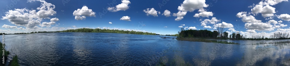 lake and blue sky