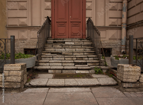 stairs and door