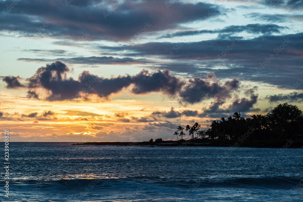 Sonnenuntergang in Kailua Kona, Big Island, Hawaii