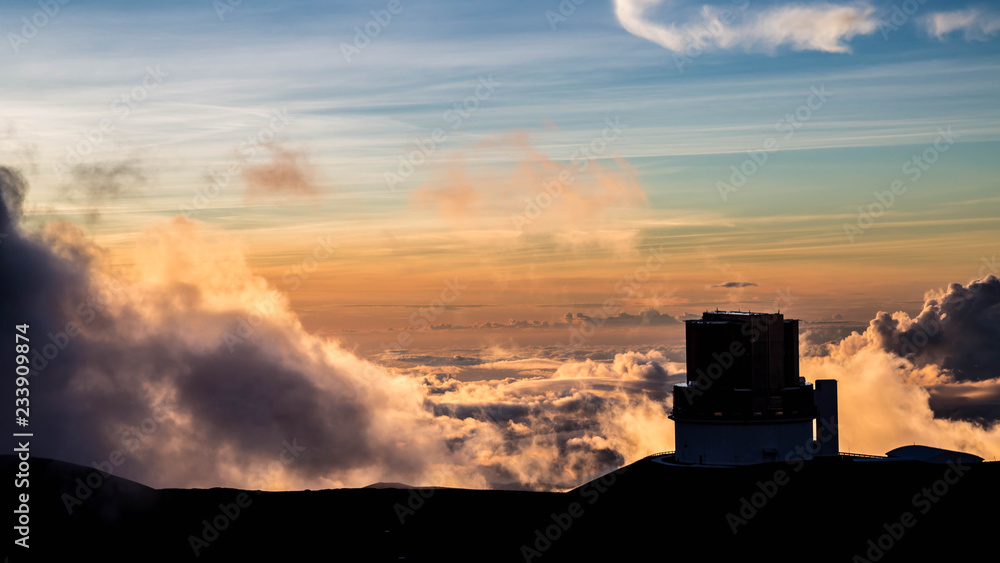Sonnenuntergang am Mauna Kea, Big Island, Hawaii