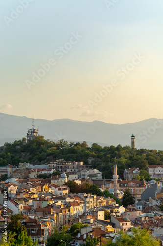 Fototapeta Naklejka Na Ścianę i Meble -  panorama Plovdiv
