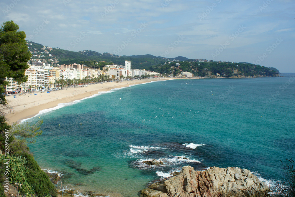 Lloret de Mar is a resort town on the shores of the Mediterranean.Spain.