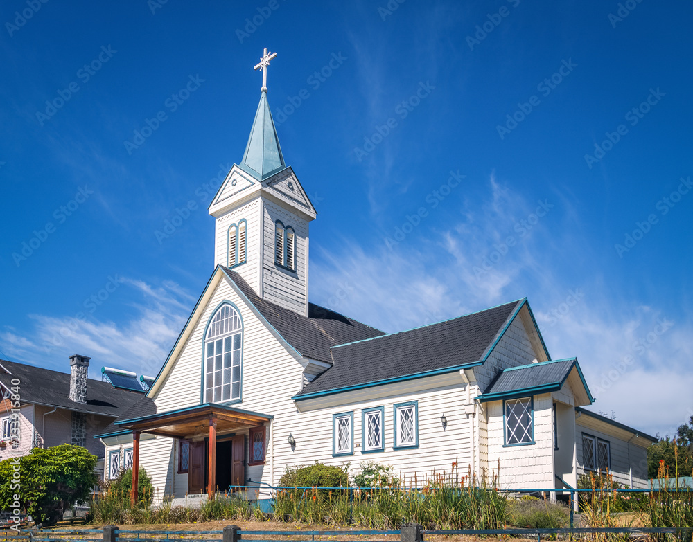 Fototapeta premium Lutheran Church - Frutillar, Chile