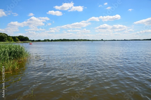 Lake in Wielen, Poland photo