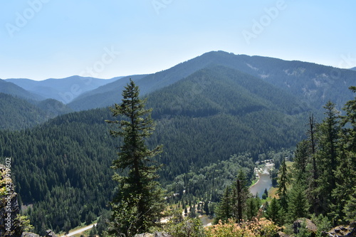 A birds eye view of Coeur d Alene River