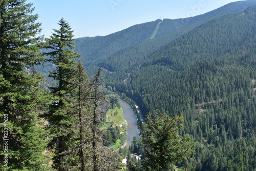A birds eye view of Coeur d Alene River