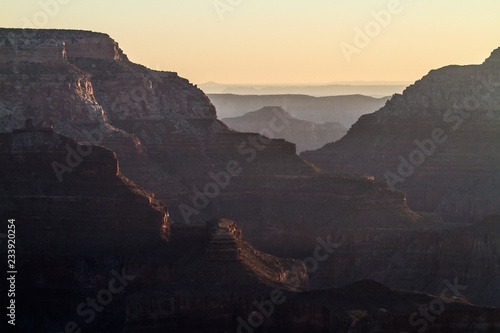 Rocky Mountains of the Grand Canyon in the morning with atmospheric layers © Tamara  Harding