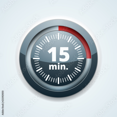 15 Minutes Time button illustration