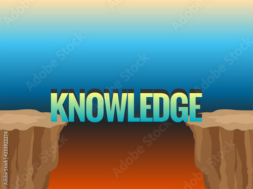 Abyss and word KNOWLEDGE as bridge.