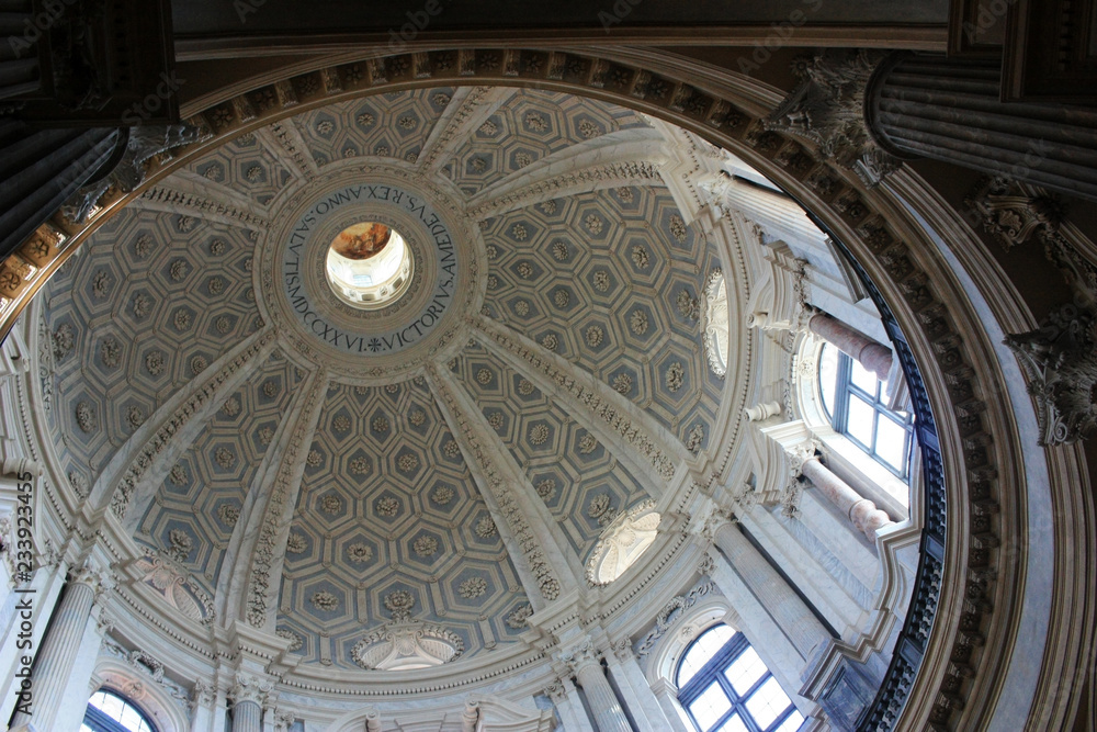 The dome of the Basilica Superga inside
