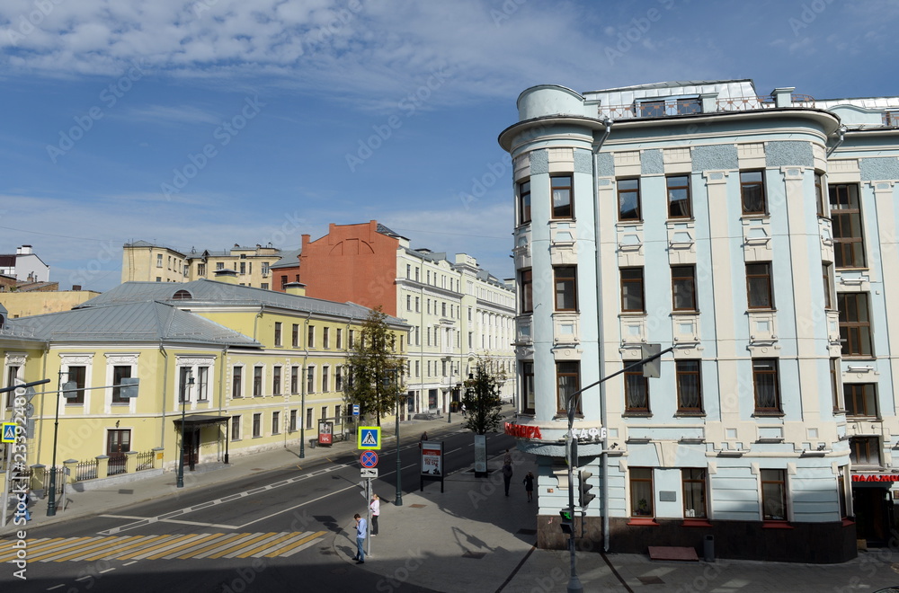 View of Malaya Dmitrovka Street in Moscow