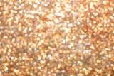 Abstract golden bokeh background