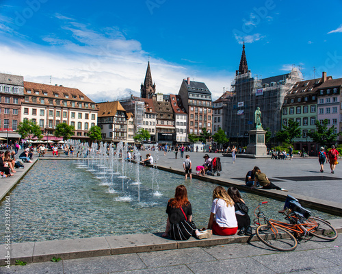 Foto fount in a town