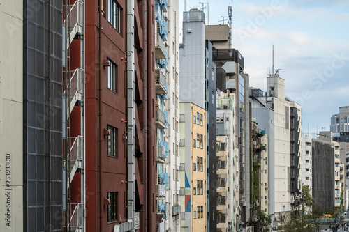 東京渋谷　渋谷川周辺の都市風景４