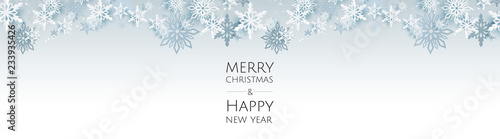 Banner with Christmas balls and stars. Great for New year party posters, headers.