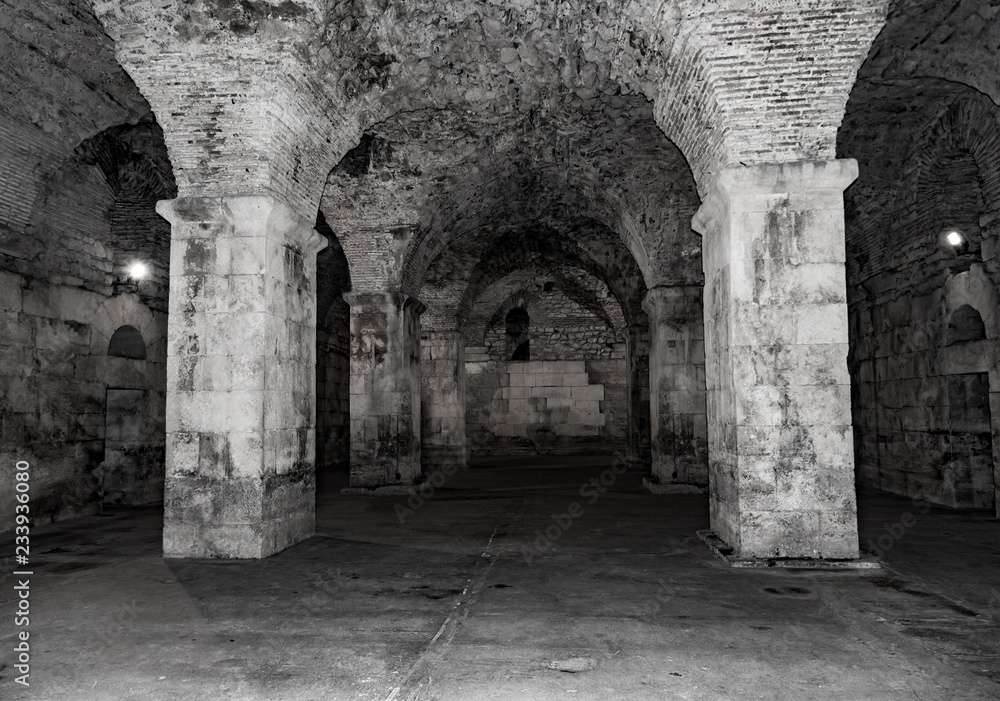 Old abandoned dungeons or catacombs. Old abandoned dungeons or catacombs.